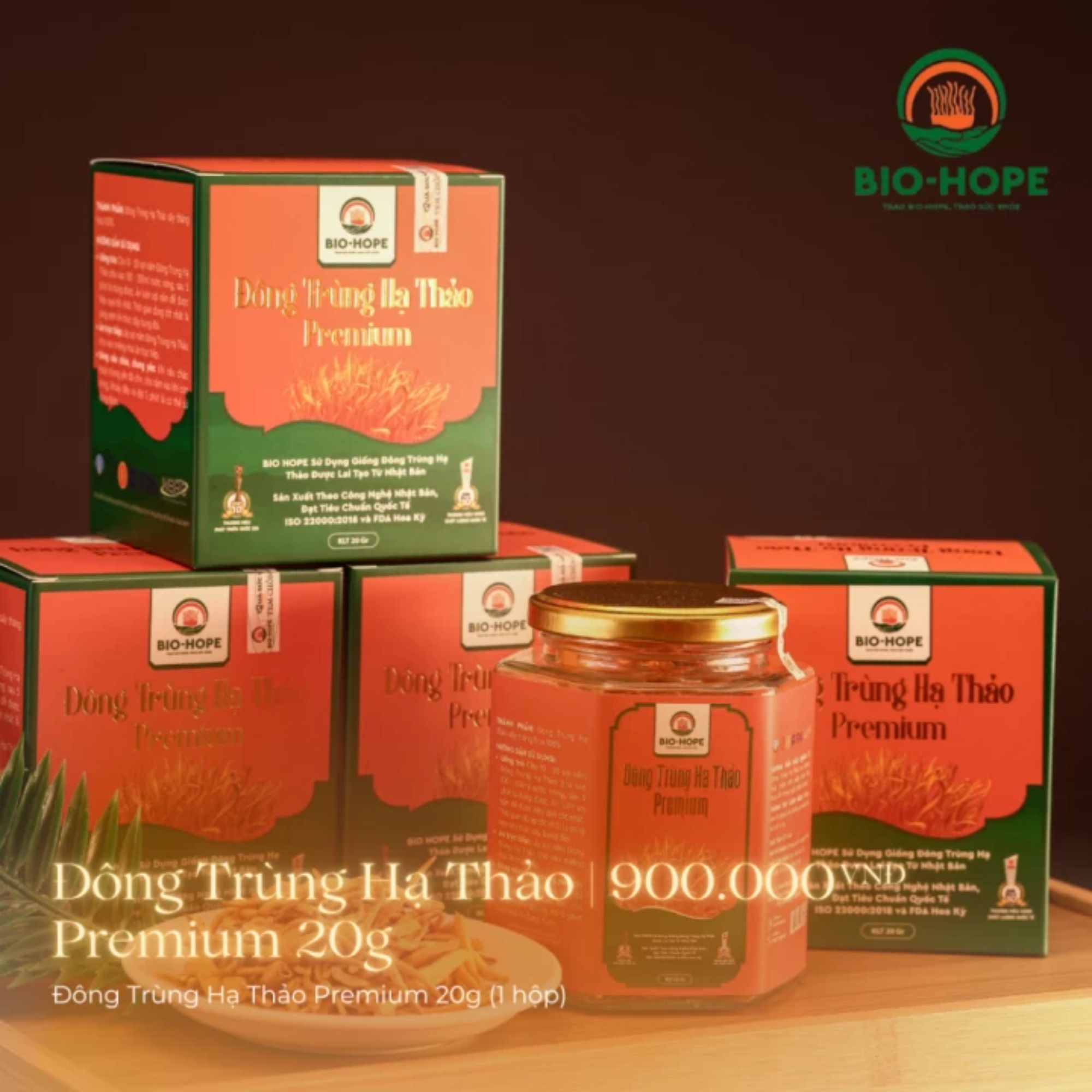 Đông Trùng Hạ Thảo Premium (Hộp 20Gr)